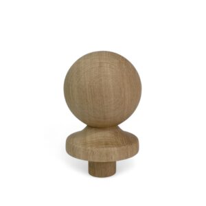 Oak Ball Newel Cap 83mm